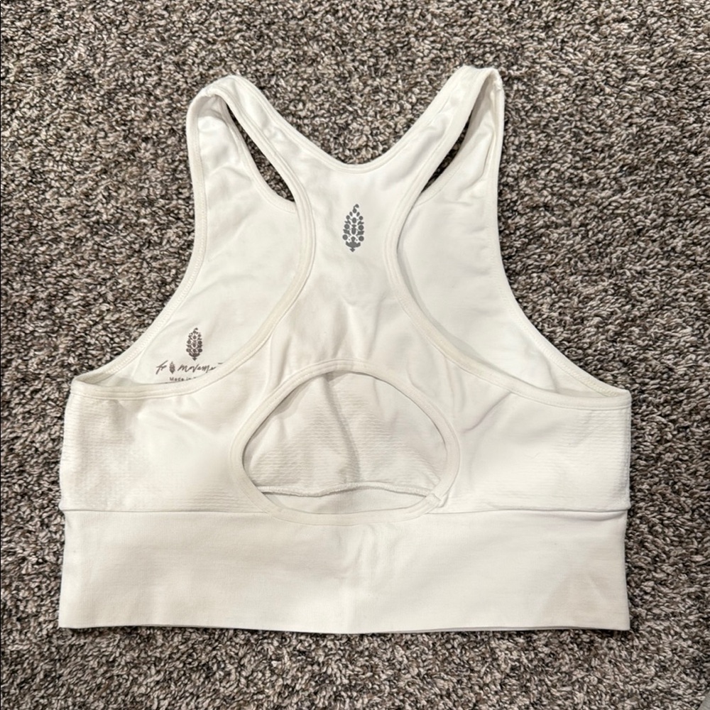 Free People Movement White Sports Bra